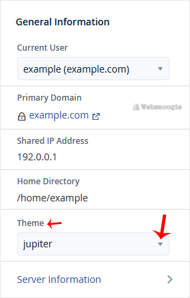 A great example: cPanel image from our Omaha web design and SEO company