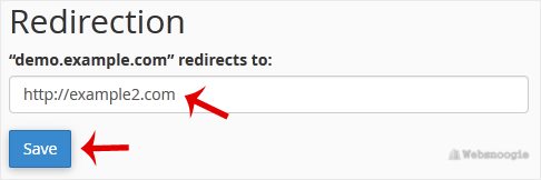 Showing an image of using a subdomain from our Omaha hosting company
