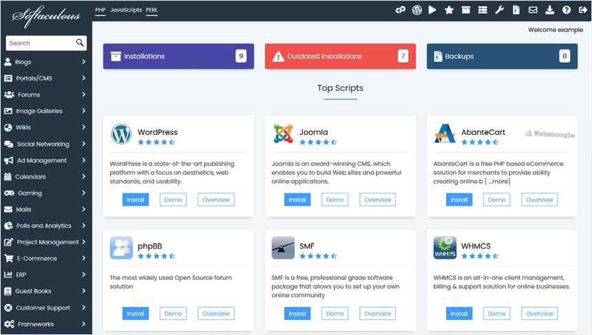 A great example: cPanel image from our Omaha web design and SEO company