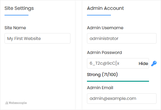 A great  example: cPanel image from our Omaha web design and SEO company