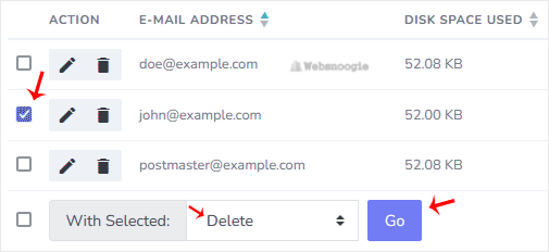 Here is an image of email from our Omaha web design and web hosting company