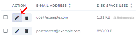 Here is an image of email from our Omaha web design and web hosting company