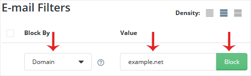An example image of domain management from our Omaha web design and hosting company