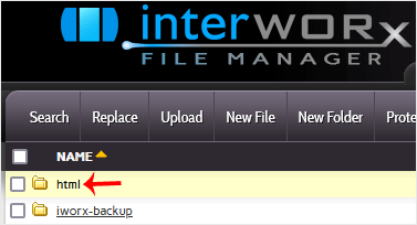 A good example of an image about using the file manager by our Omaha web hosting company