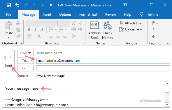 Here is an image of email from our Omaha web design and web hosting company